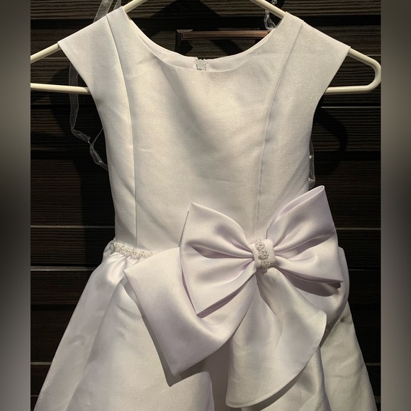 Bonnie Jean Other - Bonnie Jean Mikado cascade Communion Dress. Size